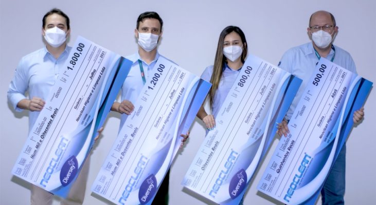 Entrega da premiação da Campanha Diversey