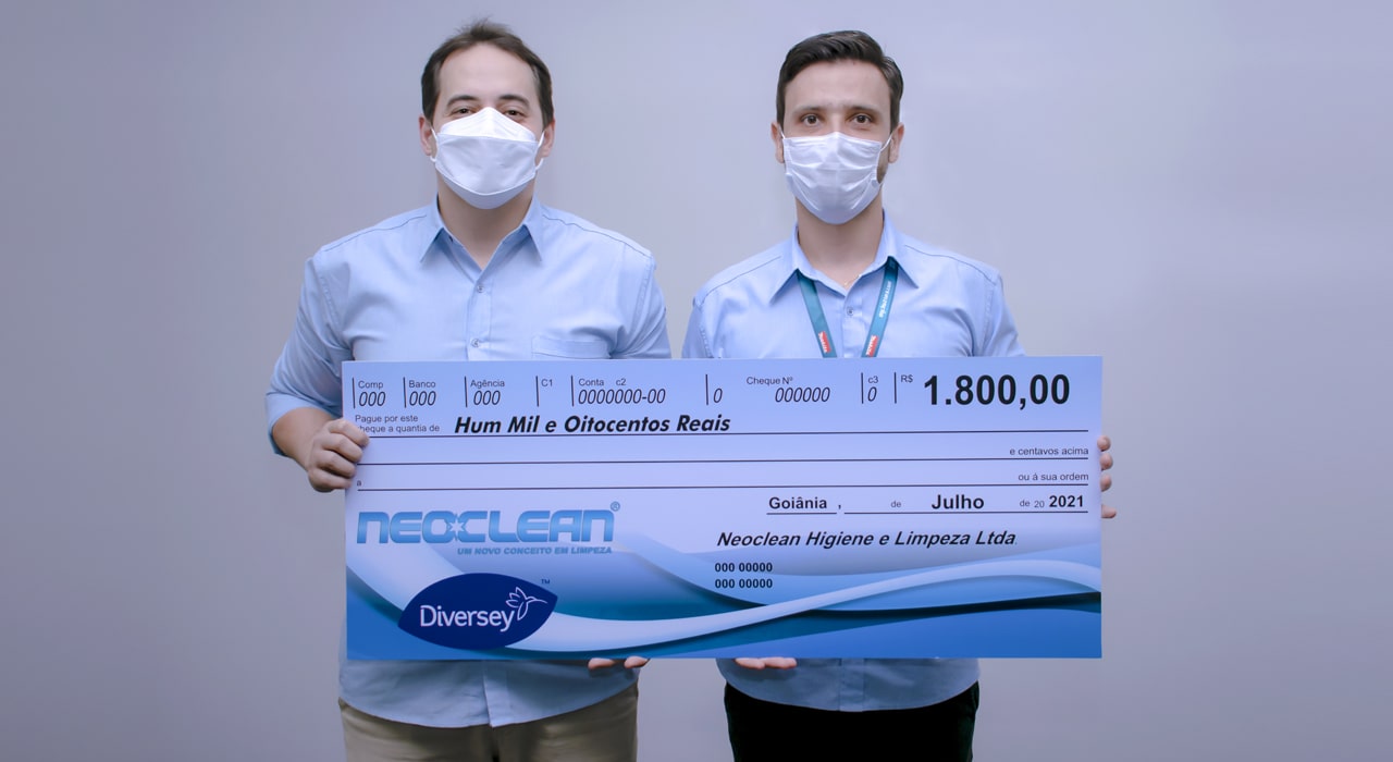 Entrega da premiação da Campanha Diversey