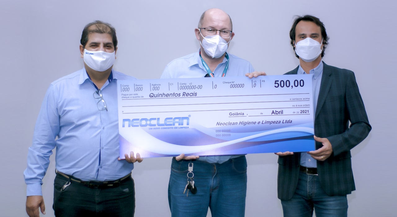 Entrega da premiação da Campanha Diversey