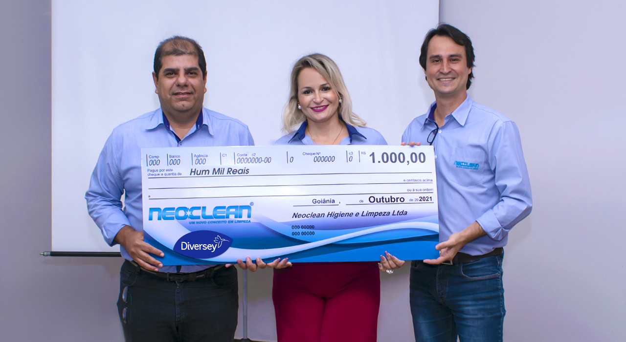 Entrega da premiação da Campanha Diversey 3º ciclo de 2021