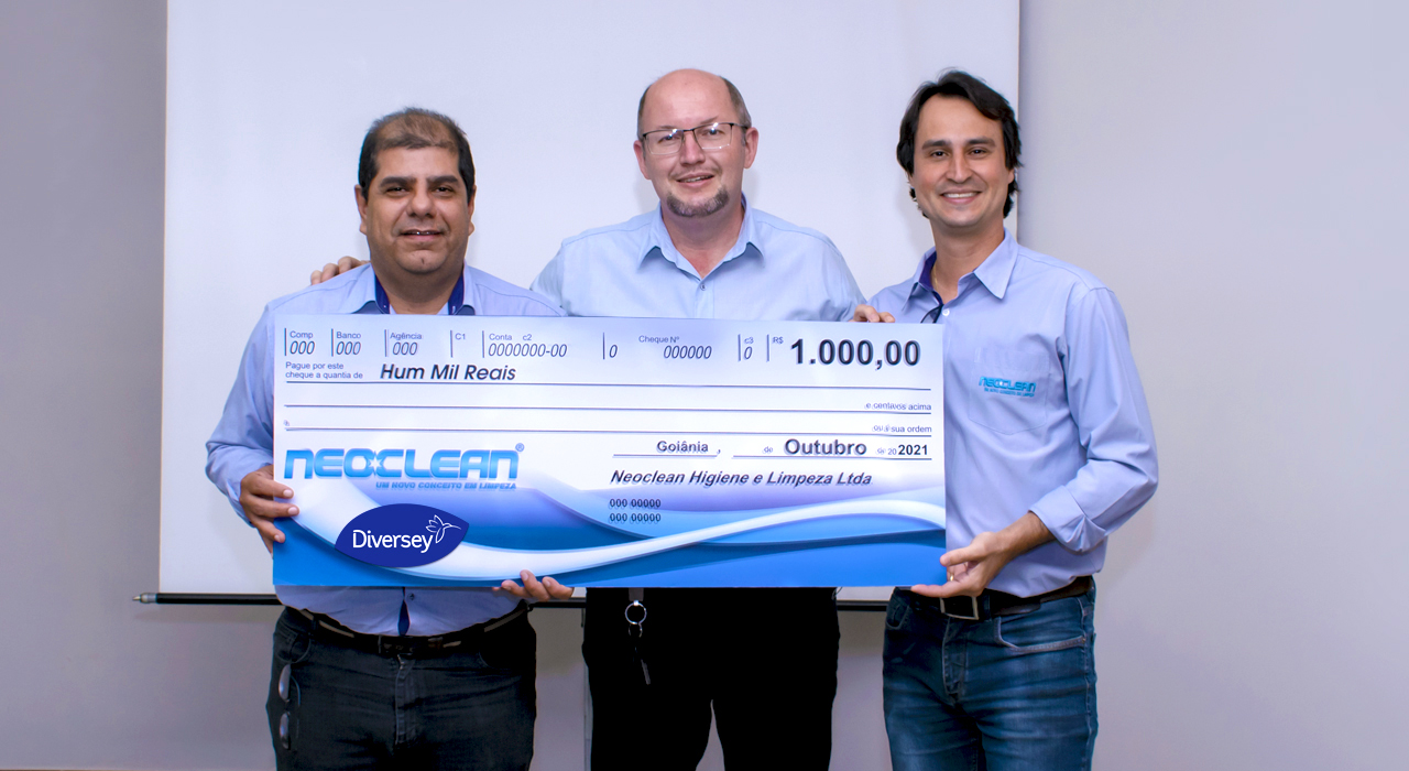 Entrega da premiação da Campanha Diversey 3º ciclo de 2021