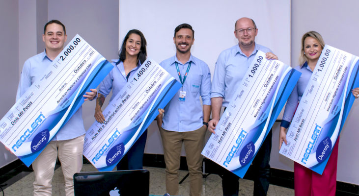 Entrega da premiação da Campanha Diversey 3º ciclo de 2021