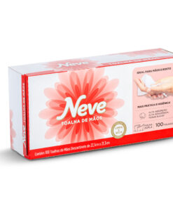Papel Toalha Neve Folha Dupla Auto Dispensável com 100 Folhas